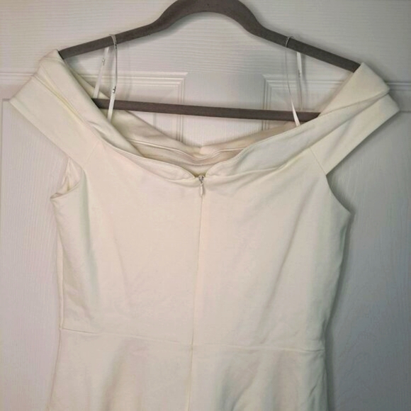 Lulu's Season of Fun White Off-Shoulder Skater Dress Size Medium - Picture 4 of 8